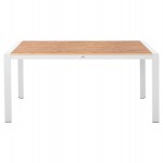 ΤΡΑΠΕΖΙ ΕΞΩΤ.ΧΩΡΟΥ GOYA HM6059.01 ΑΛΟΥΜΙΝΙΟ ΛΕΥΚΟ & POLYWOOD 160X80Χ75Υεκ.