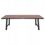 ΤΡΑΠΕΖΙ ΑΛΟΥΜΙΝΙΟΥ GOBAR HM6060.03 ΑΝΘΡΑΚΙ ΜΕ ΕΠΙΦΑΝΕΙΑ ΑΠΟΜΙΜΗΣΗΣ ΞΥΛΟΥ 240Χ105Χ75Υεκ.