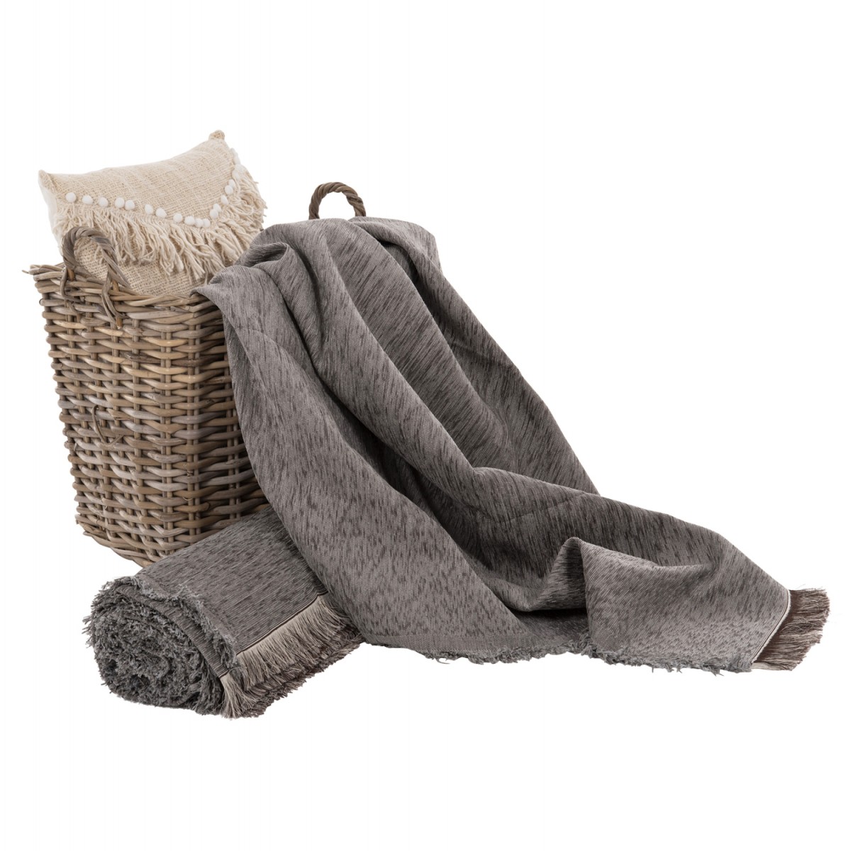 ΡΙΧΤΑΡΙ ME ΚΡΟΣΙΑ DREAMTOPIA HM12165.08 ΣΕ ΓΚΡΙ ΧΡΩΜΑ 295X170εκ.