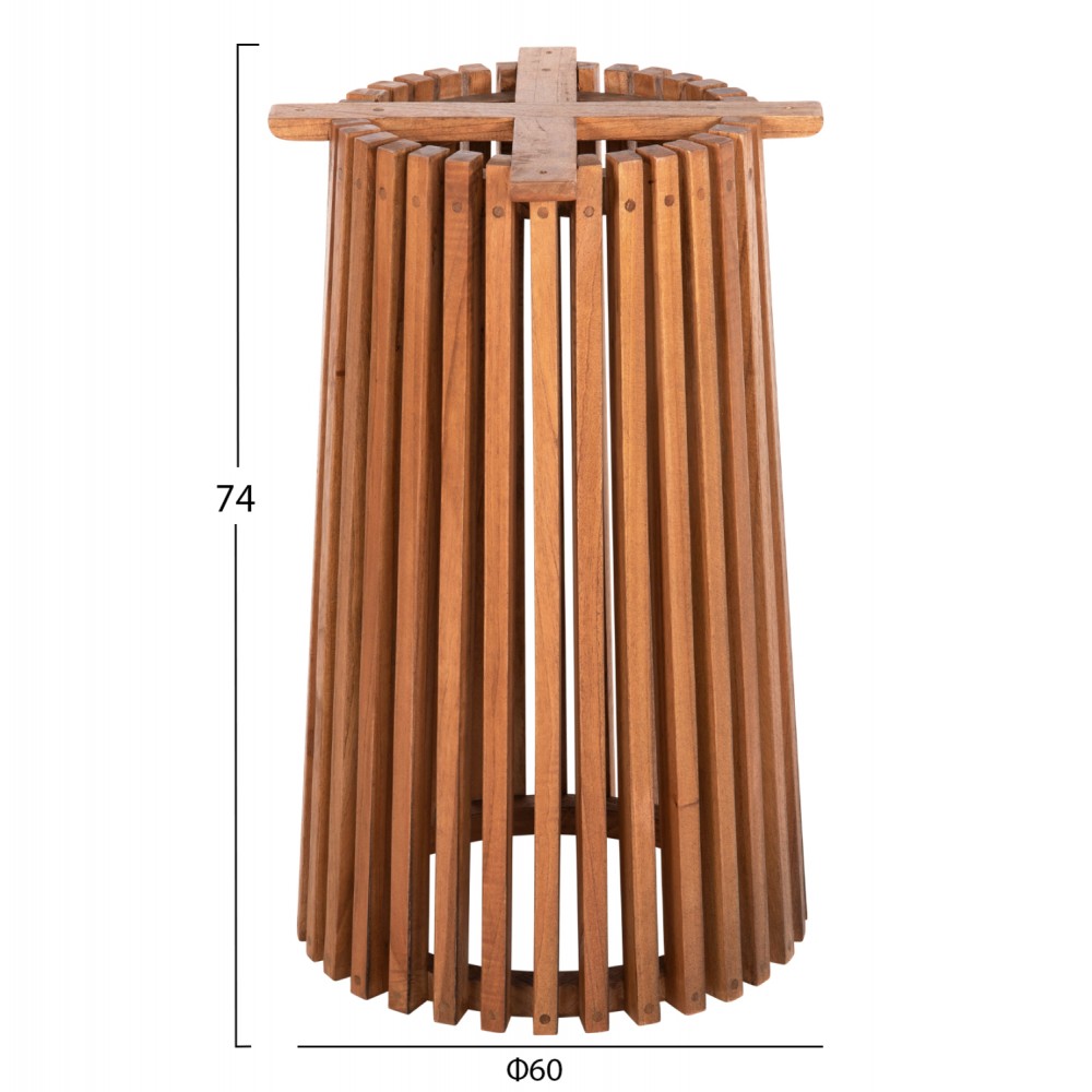 ΒΑΣΗ ΤΡΑΠΕΖΙΟΥ ΕΣΩΤ.ΧΩΡΟΥ ΣΤΡΟΓΓΥΛΗ FRANTZ HM9459.11 MINDI ΞΥΛΟ ΣΕ ΦΥΣΙΚΟ Φ45x73Yεκ.