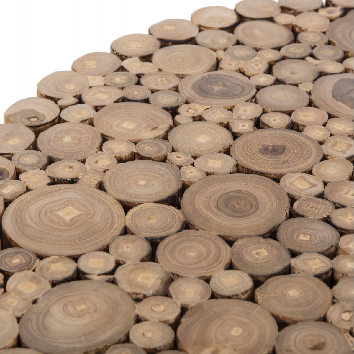 ΤΡΑΠΕΖΙ ΣΑΛΟΝΙΟΥ ΣΤΡΟΓΓΥΛΟ COOTER HM9864 ΚΛΑΔΙΑ TEAK-ΦΥΣΙΚΟ Φ60,5x46Υεκ.