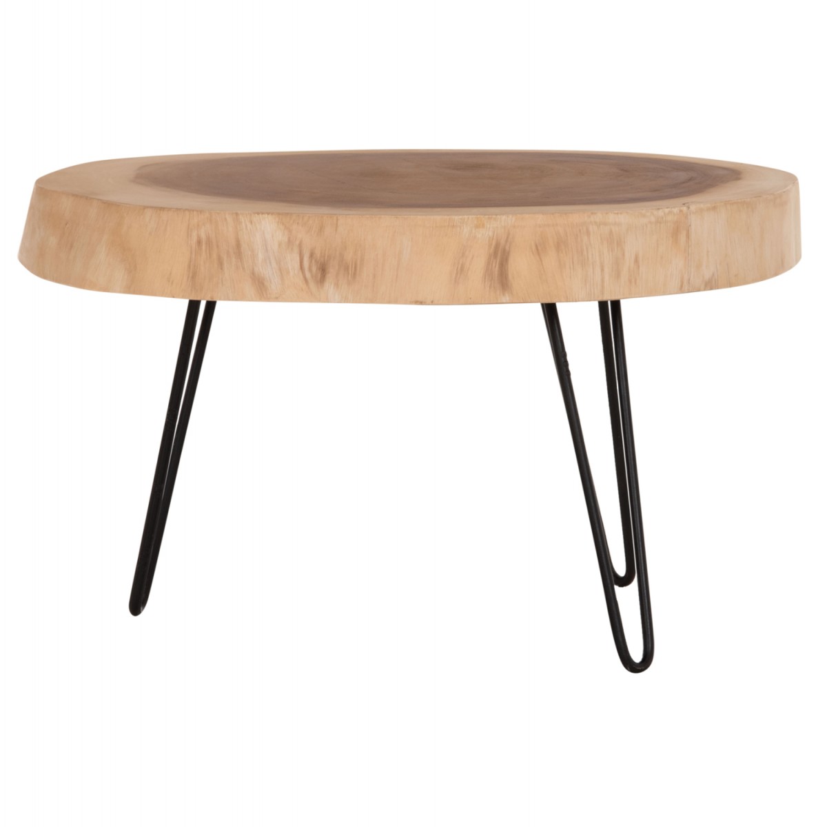 ΤΡΑΠΕΖΙ ΣΑΛΟΝΙΟΥ SERVON HM9912 SUAR ΞΥΛΟ ΦΥΣΙΚΟ-ΜΕΤΑΛ.ΠΟΔΙΑ ΜΑΥΡΑ 76x67x44Υεκ.