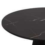 ΤΡΑΠΕΖΙA ΣΑΛΟΝΙΟΥ 2ΤΜΧ DIEN HM9926 ΜΕΤΑΛ.ΒΑΣΕΙΣ & ΚΕΡΑΜΙΚΟ TOP-ΜΑΥΡΟ Φ56.5 & Φ43.5 εκ.