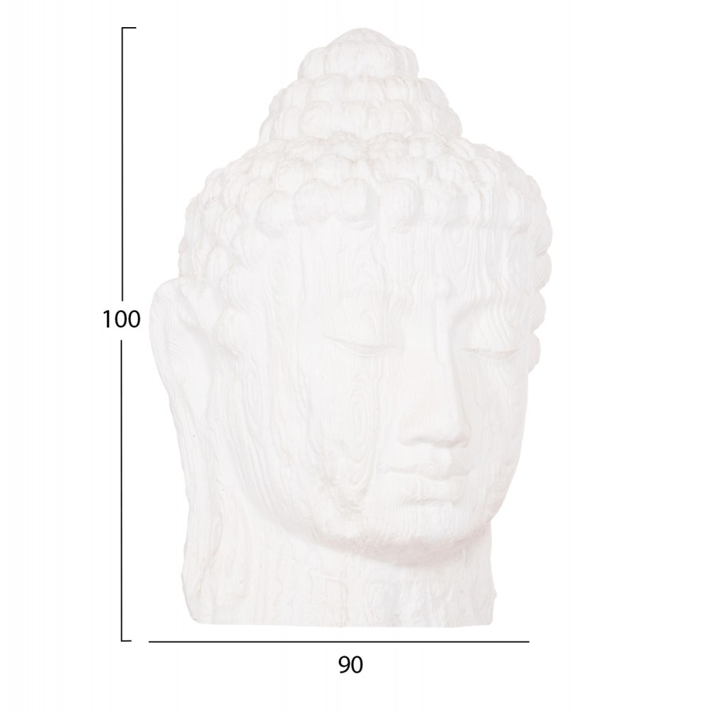 ΔΙΑΚΟΣΜΗΤΙΚΟ ΔΑΠΕΔΟΥ XXL ΚΕΦΑΛΙ ΒΟΥΔΑ HM4385.02 ΓΥΨΟΣ ΣΕ ΛΕΥΚΟ 90x90x100Υεκ.