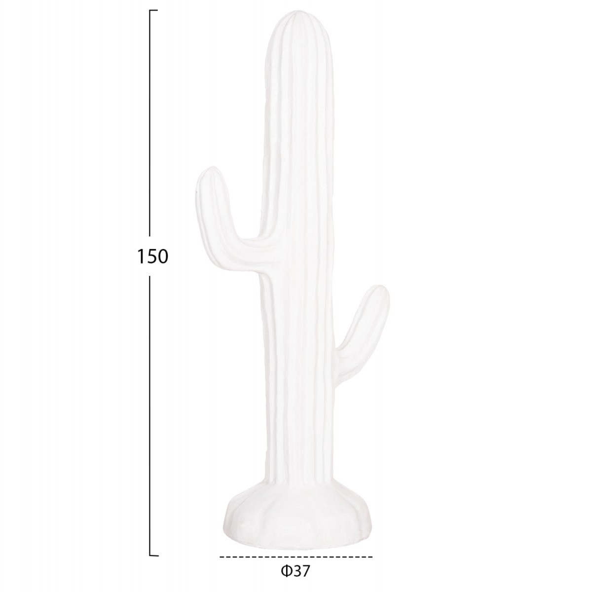 ΔΙΑΚΟΣΜΗΤΙΚΟΣ ΚΑΚΤΟΣ ΔΑΠΕΔΟΥ CACTUS HM4386.02L ΓΥΨΟΣ ΣΕ ΛΕΥΚΟ 63x37x150Υεκ.