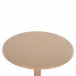 ΤΡΑΠΕΖΙ ΠΟΛΥΠΡΟΠΥΛΕΝΙΟΥ ΣΤΡΟΓΓΥΛΟ TERRIN HM6124.14 ΚΑΠΟΥΤΣΙΝΟ Φ61x77Υεκ.