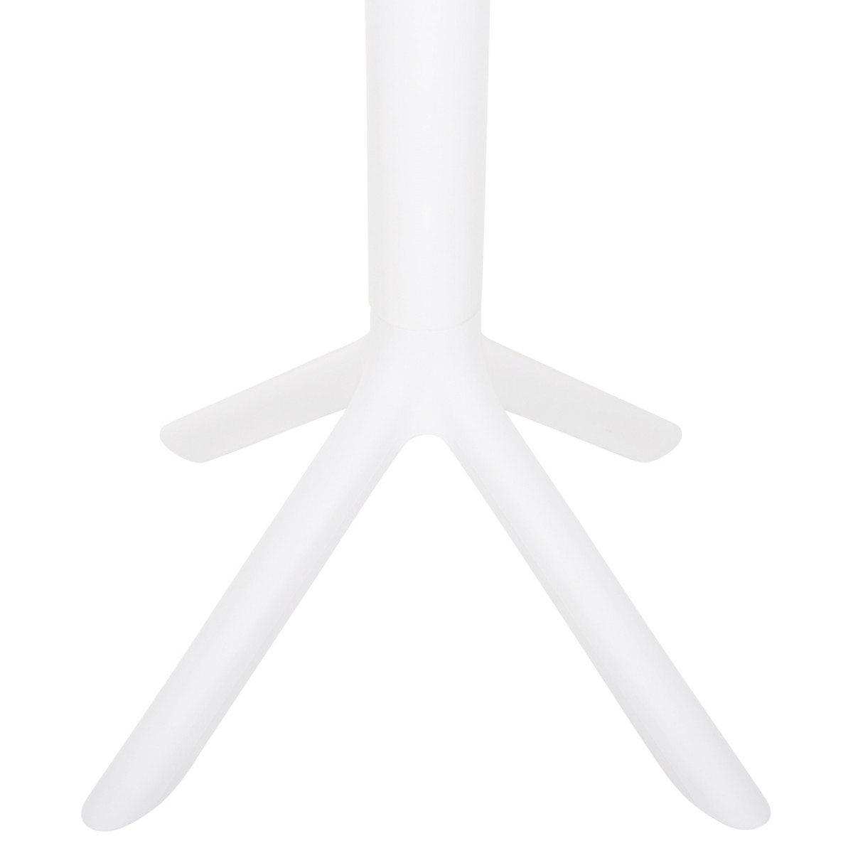 ΤΡΑΠΕΖΙ ΠΟΛΥΠΡΟΠΥΛΕΝΙΟΥ ΣΤΡΟΓΓΥΛΟ TERRIN HM6124.11 ΛΕΥΚΟ Φ61x77Υεκ.