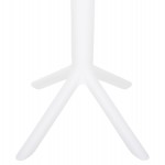 ΤΡΑΠΕΖΙ ΠΟΛΥΠΡΟΠΥΛΕΝΙΟΥ ΣΤΡΟΓΓΥΛΟ TERRIN HM6124.11 ΛΕΥΚΟ Φ61x77Υεκ.