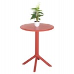 ΤΡΑΠΕΖΙ ΠΟΛΥΠΡΟΠΥΛΕΝΙΟΥ ΣΤΡΟΓΓΥΛΟ TERRIN HM6124.16 ΚΟΚΚΙΝΟ Φ61x77Υεκ.