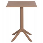 ΤΡΑΠΕΖΙ ΠΟΛΥΠΡΟΠΥΛΕΝΙΟΥ ΤΕΤΡΑΓΩΝΟ TERRIN HM6125.14 ΚΑΠΟΥΤΣΙΝΟ 60x60x75Υεκ.