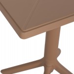 ΤΡΑΠΕΖΙ ΠΟΛΥΠΡΟΠΥΛΕΝΙΟΥ ΤΕΤΡΑΓΩΝΟ TERRIN HM6125.14 ΚΑΠΟΥΤΣΙΝΟ 60x60x75Υεκ.