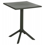 ΤΡΑΠΕΖΙ ΠΟΛΥΠΡΟΠΥΛΕΝΙΟΥ ΤΕΤΡΑΓΩΝΟ TERRIN HM6125.15 DARK OLIVE 60x60x75Υεκ.