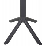 ΤΡΑΠΕΖΙ ΜΠΑΡ ΣΤΡΟΓΓΥΛΟ TERRIN HM6126.20 ΠΟΛΥΠΡΟΠΥΛΕΝΙΟ ΓΚΡΙ Φ60x106Υεκ.