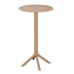 ΤΡΑΠΕΖΙ ΜΠΑΡ ΣΤΡΟΓΓΥΛΟ TERRIN HM6126.14 ΠΟΛΥΠΡΟΠΥΛΕΝΙΟ ΚΑΠΟΥΤΣΙΝΟ Φ61x107Υεκ.