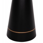 ΤΡΑΠΕΖΙA ΣΑΛΟΝΙΟΥ 2ΤΜΧ BALLI HM9996 ΣΤΡΟΓΓΥΛΑ ΜΕΤΑΛΛΙΚΑ ΜΑΥΡΑ Φ50 & Φ40 εκ.