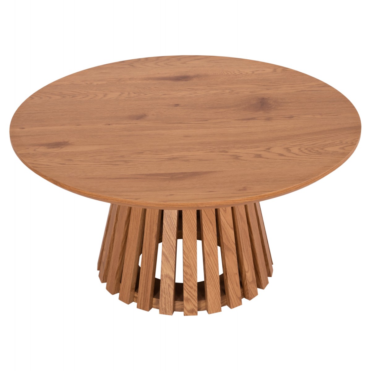 ΤΡΑΠΕΖΙ ΣΑΛΟΝΙΟΥ TALBERT HM18024 MDF ΣΕ ΑΝΟΙΧΤΟ ΦΥΣΙΚΟ ΞΥΛΟΥ Φ80x40,5Υεκ.