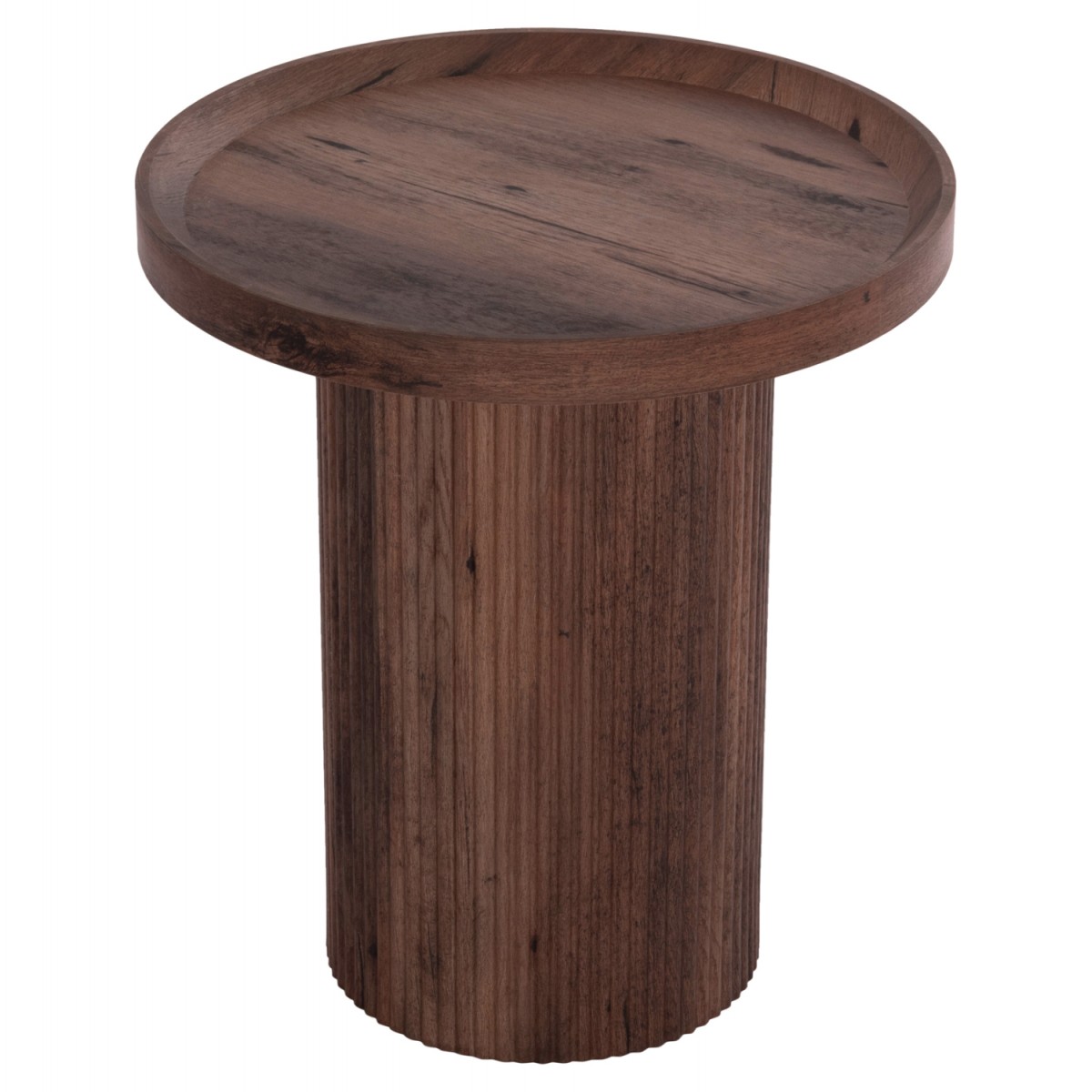 ΒΟΗΘΗΤΙΚΟ ΤΡΑΠΕΖΙ MARGON HM18027 MDF ΣΕ ΣΚΟΥΡΟ ΚΑΦΕ ΞΥΛΟΥ Φ45x50,5Υεκ.