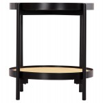 ΒΟΗΘΗΤΙΚΟ ΤΡΑΠΕΖΙ SEITZ HM18031 ΓΥΑΛΙ TOP-ΜΕΤΑΛΛΟ-RATTAN ΣΕ ΦΥΣΙΚΟ Φ50x55,5Υεκ.