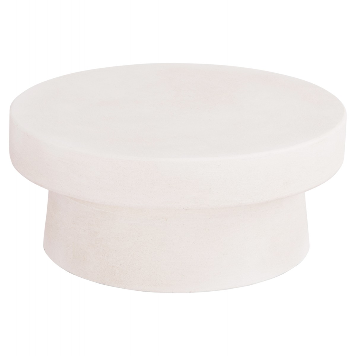 ΤΡΑΠΕΖΙ ΣΑΛΟΝΙΟΥ ΣΤΡΟΓΓΥΛΟ ΣΕΙΡΑ SANTORINI HM18050 MDF ΣΕ ΥΠΟΛΕΥΚΟ ΧΡΩΜΑ Φ80x35Υεκ.