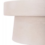 ΤΡΑΠΕΖΙ ΣΑΛΟΝΙΟΥ ΣΤΡΟΓΓΥΛΟ ΣΕΙΡΑ SANTORINI HM18050 MDF ΣΕ ΥΠΟΛΕΥΚΟ ΧΡΩΜΑ Φ80x35Υεκ.