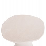 ΤΡΑΠΕΖΙ ΤΡΑΠΕΖΑΡΙΑΣ ΣΤΡΟΓΓΥΛΟ ΣΕΙΡΑ SANTORINI HM18055 MDF ΥΠΟΛΕΥΚΟ ΧΡΩΜΑ Φ77x76Υεκ.