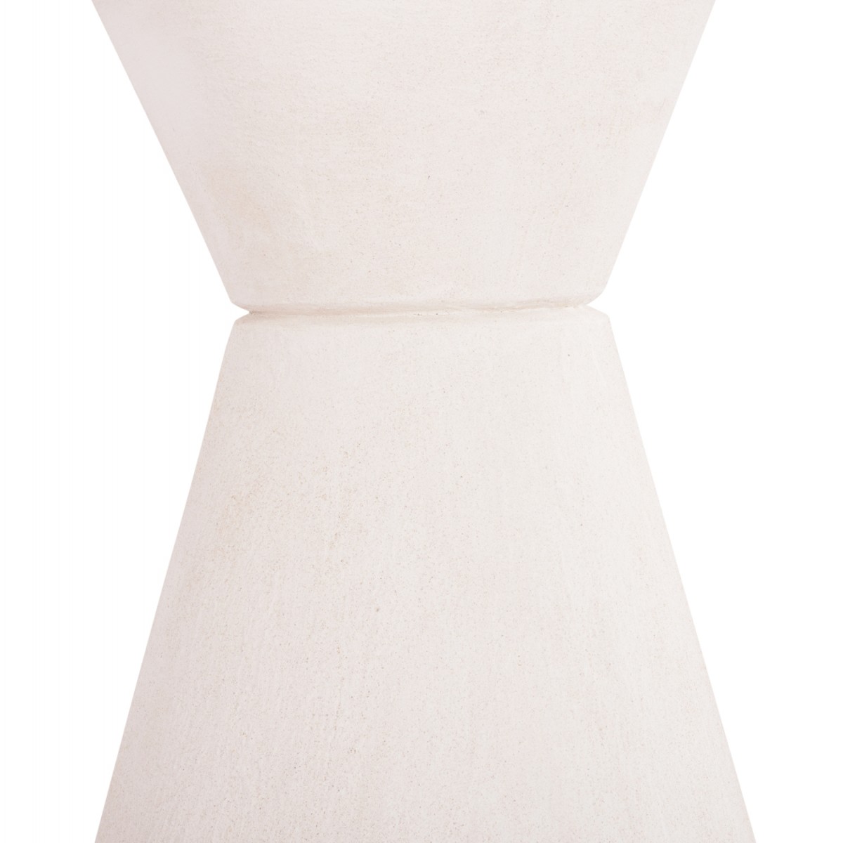 ΤΡΑΠΕΖΙ ΤΡΑΠΕΖΑΡΙΑΣ ΣΤΡΟΓΓΥΛΟ ΣΕΙΡΑ SANTORINI HM18055 MDF ΥΠΟΛΕΥΚΟ ΧΡΩΜΑ Φ77x76Υεκ.