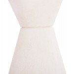 ΤΡΑΠΕΖΙ ΤΡΑΠΕΖΑΡΙΑΣ ΣΤΡΟΓΓΥΛΟ ΣΕΙΡΑ SANTORINI HM18055 MDF ΥΠΟΛΕΥΚΟ ΧΡΩΜΑ Φ77x76Υεκ.