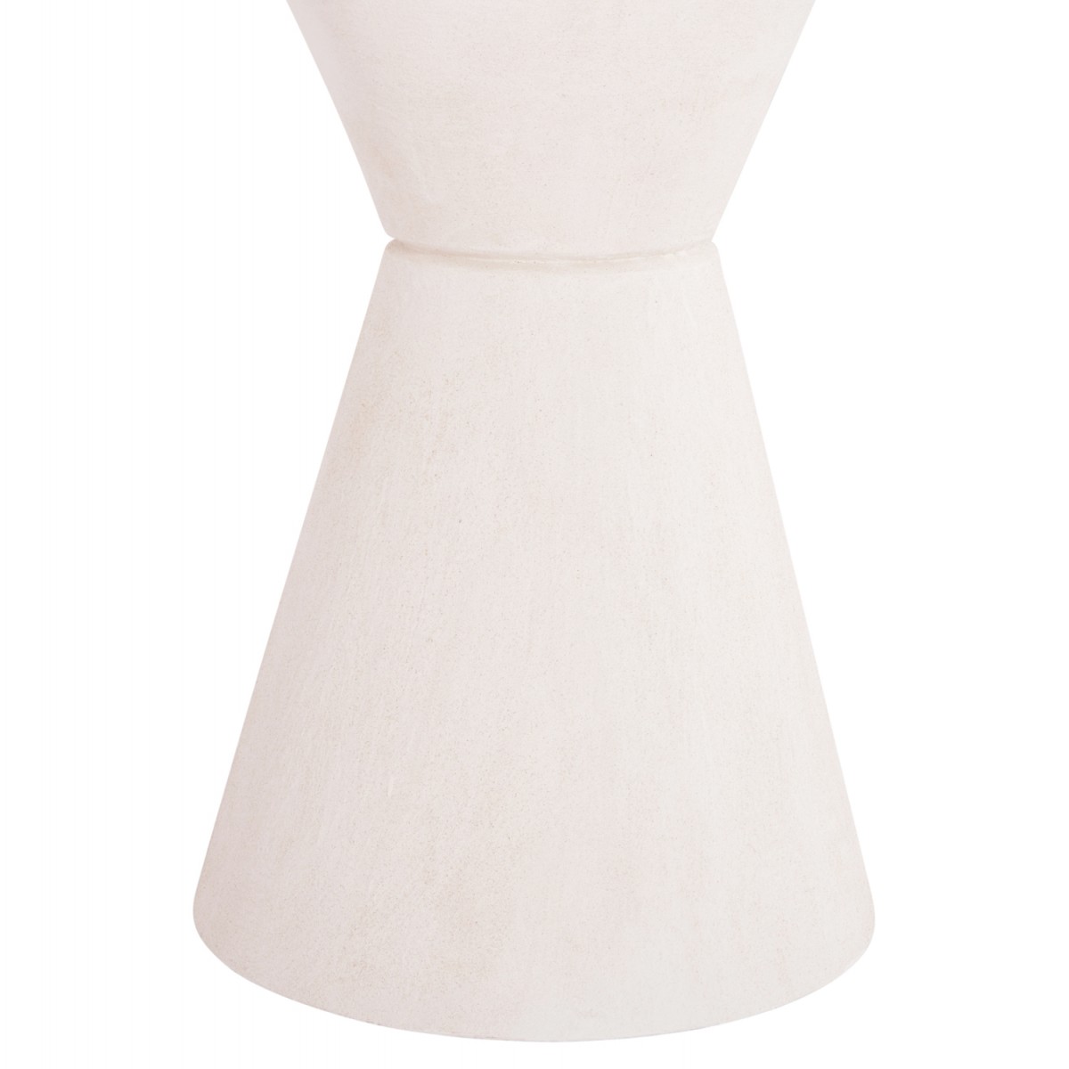 ΤΡΑΠΕΖΙ ΤΡΑΠΕΖΑΡΙΑΣ ΣΤΡΟΓΓΥΛΟ ΣΕΙΡΑ SANTORINI HM18055 MDF ΥΠΟΛΕΥΚΟ ΧΡΩΜΑ Φ77x76Υεκ.