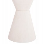 ΤΡΑΠΕΖΙ ΤΡΑΠΕΖΑΡΙΑΣ ΣΤΡΟΓΓΥΛΟ ΣΕΙΡΑ SANTORINI HM18055 MDF ΥΠΟΛΕΥΚΟ ΧΡΩΜΑ Φ77x76Υεκ.