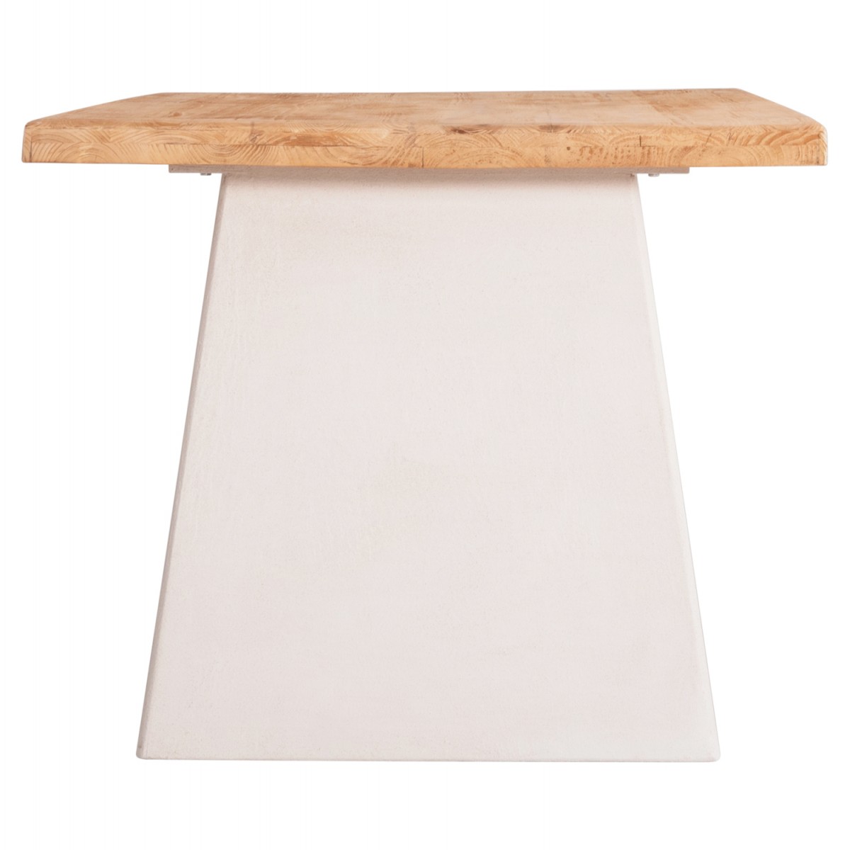 ΤΡΑΠΕΖΙ ΣΕΙΡΑ SANTORINI HM18042 ΤΟΠ ΞΥΛΟ ΕΛΑΤΟΥ-ΠΟΔΙΑ MDF ΥΠΟΛΕΥΚΑ 179x90x75Υεκ.