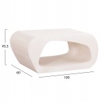 ΤΡΑΠΕΖΙ ΣΑΛΟΝΙΟΥ ΣΕΙΡΑ SANTORINI HM18071 MDF ΣΕ ΥΠΟΛΕΥΚΟ ΧΡΩΜΑ 100x60x45Υεκ.