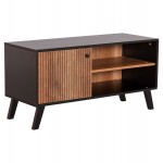 ΕΠΙΠΛΟ ΤΗΛΕΟΡΑΣΗΣ ΜΕΛΑΜΙΝΗΣ KRUDEN HM9443.11 ΜΑΥΡΟ-ΦΥΣΙΚΟ 100x40x51Υεκ.