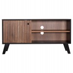 ΕΠΙΠΛΟ ΤΗΛΕΟΡΑΣΗΣ ΜΕΛΑΜΙΝΗΣ KRUDEN HM9443.11 ΜΑΥΡΟ-ΦΥΣΙΚΟ 100x40x51Υεκ.