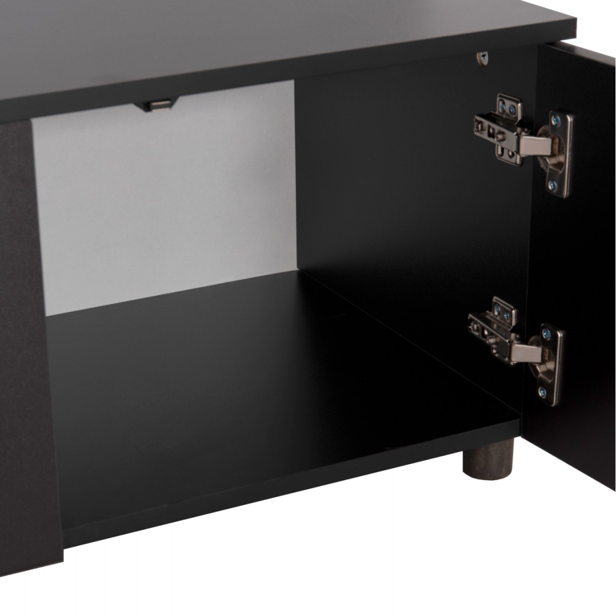 ΣΥΝΘΕΣΗ ΤΗΛΕΟΡΑΣΗΣ DORT HM18076.02 ΜΕΛΑΜΙΝΗ ΣΕ ΣΟΝΑΜΑ-ΣΚΟΥΡΟ ΓΚΡΙ 249.5x42.2x199.5Υεκ