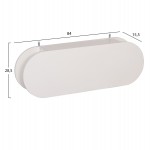 ΚΡΕΜΑΣΤΡΑ ΕΙΣΟΔΟΥ & ΚΛΕΙΣΤΟ ΡΑΦΙ STOR HM18078.01 ΜΕΛΑΜΙΝΗ ΛΕΥΚΗ 84x15.5x28.5Υεκ