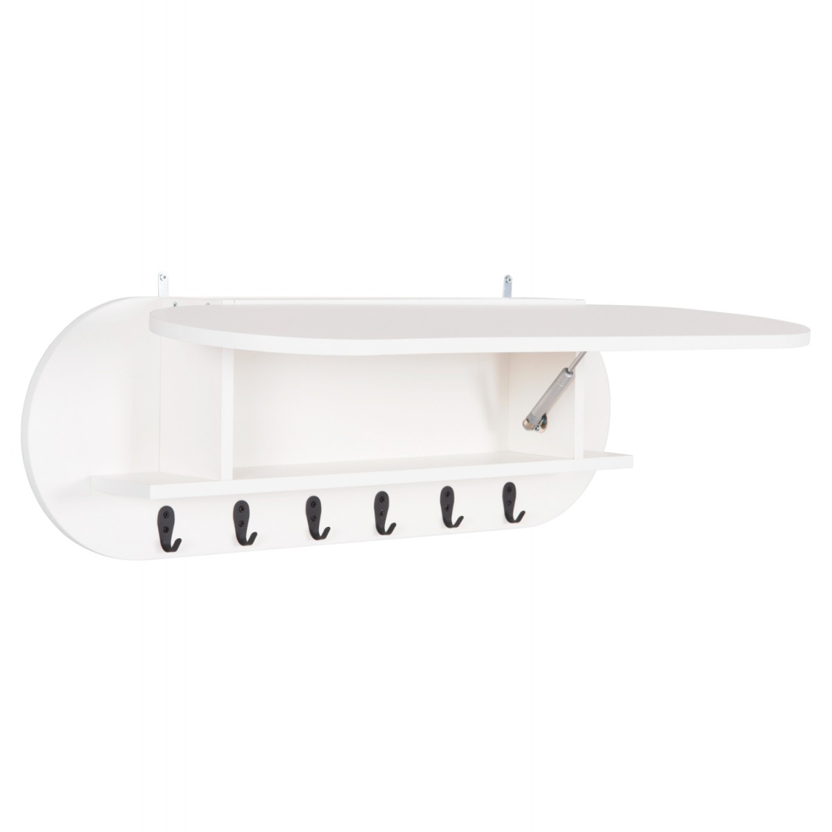 ΚΡΕΜΑΣΤΡΑ ΕΙΣΟΔΟΥ & ΚΛΕΙΣΤΟ ΡΑΦΙ STOR HM18078.01 ΜΕΛΑΜΙΝΗ ΛΕΥΚΗ 84x15.5x28.5Υεκ