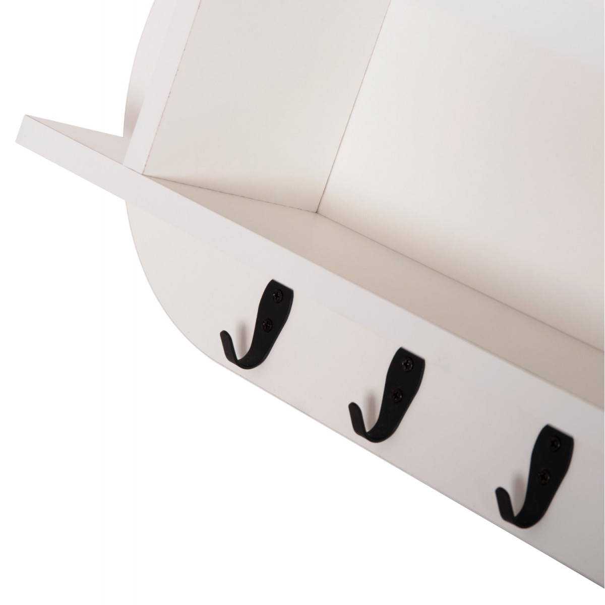 ΚΡΕΜΑΣΤΡΑ ΕΙΣΟΔΟΥ & ΚΛΕΙΣΤΟ ΡΑΦΙ STOR HM18078.01 ΜΕΛΑΜΙΝΗ ΛΕΥΚΗ 84x15.5x28.5Υεκ