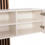 ΕΠΙΠΛΟ ΕΙΣΟΔΟΥ ΜΕ ΚΑΘΡΕΠΤΗ MYLES HM18080.01 ΜΕΛΑΜΙΝΗ ΣΟΝΑΜΑ-ΛΕΥΚΟ 100x37x200Υεκ