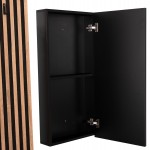 ΕΠΙΠΛΟ ΕΙΣΟΔΟΥ ΜΕ ΚΑΘΡΕΠΤΗ MYLES HM18080.02 ΜΕΛΑΜΙΝΗ ΣΟΝΑΜΑ-ΓΚΡΙ 100x37x200Υεκ