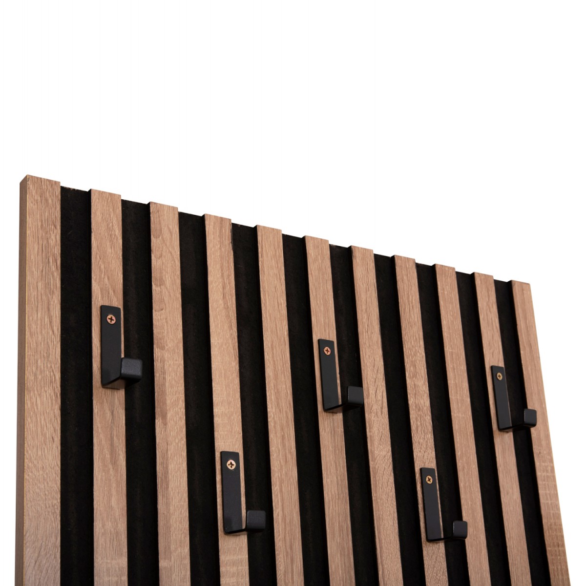 ΕΠΙΠΛΟ ΕΙΣΟΔΟΥ ΜΕ ΚΑΘΡΕΠΤΗ MYLES HM18080.02 ΜΕΛΑΜΙΝΗ ΣΟΝΑΜΑ-ΓΚΡΙ 100x37x200Υεκ