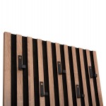 ΕΠΙΠΛΟ ΕΙΣΟΔΟΥ ΜΕ ΚΑΘΡΕΠΤΗ MYLES HM18080.02 ΜΕΛΑΜΙΝΗ ΣΟΝΑΜΑ-ΓΚΡΙ 100x37x200Υεκ