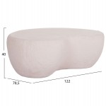 ΤΡΑΠΕΖΙ ΣΑΛΟΝΙΟΥ GERSON HM18151.02L FIBER CEMENT ΣΕ ΛΕΥΚΟ--122x78,5x40Υεκ.