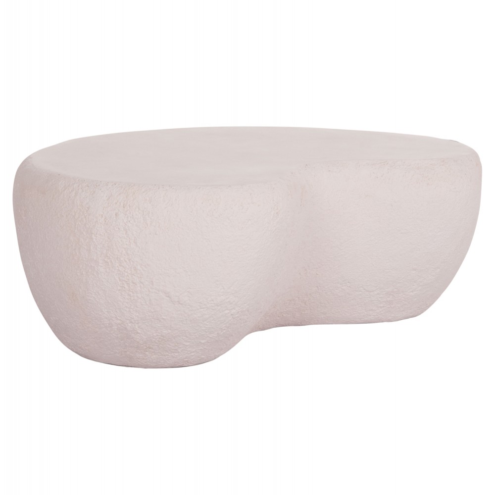 ΤΡΑΠΕΖΙ ΣΑΛΟΝΙΟΥ GERSON HM18151.02L FIBER CEMENT ΣΕ ΛΕΥΚΟ--122x78,5x40Υεκ.