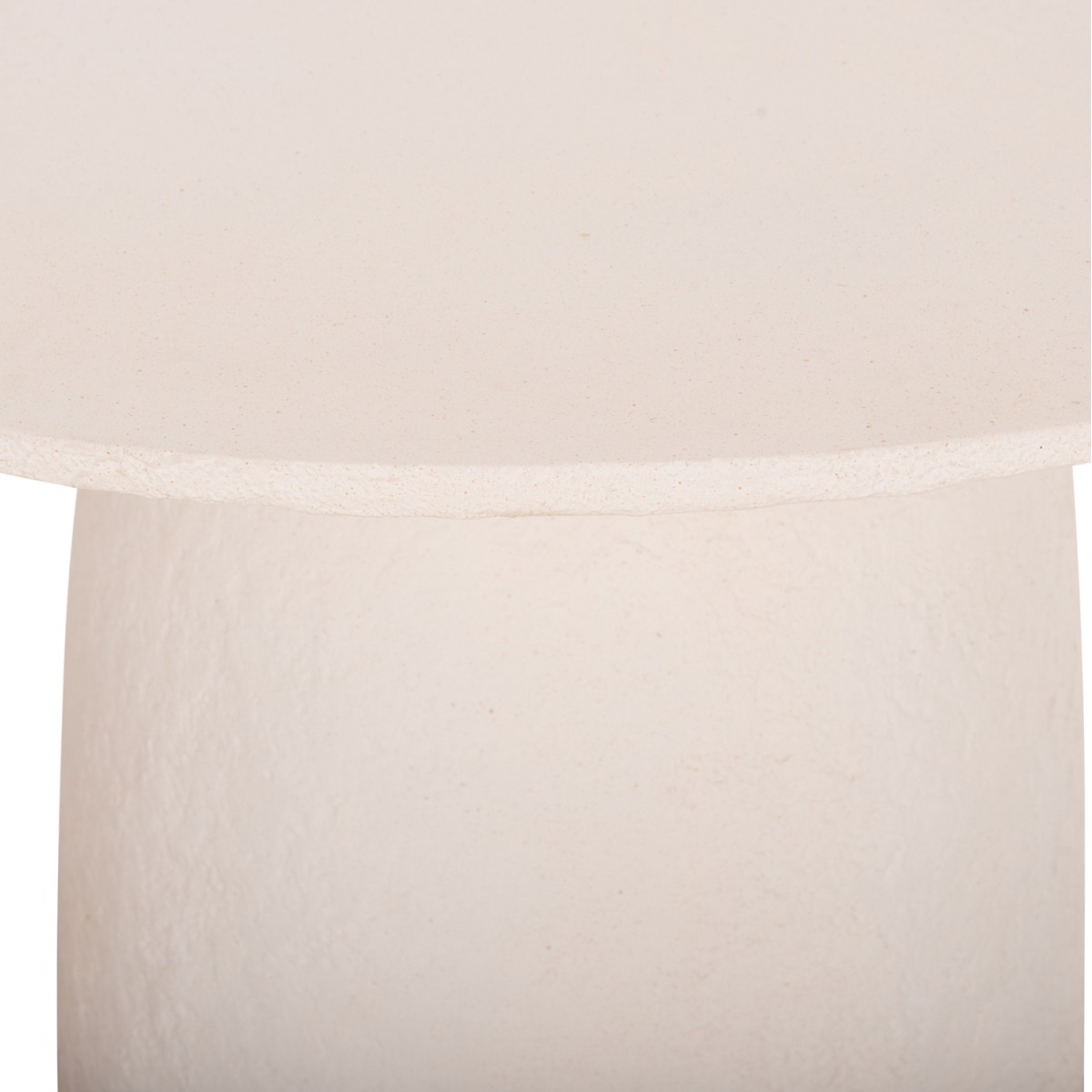 ΤΡΑΠΕΖΙ ΤΡΑΠΕΖΑΡΙΑΣ ΣΤΡΟΓΓΥΛΟ SEPPO HM18154.02 FIBER CEMENT ΛΕΥΚΟ--Φ119,5x75,5Υεκ.