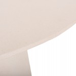 ΤΡΑΠΕΖΙ ΤΡΑΠΕΖΑΡΙΑΣ ΣΤΡΟΓΓΥΛΟ SEPPO HM18154.02 FIBER CEMENT ΛΕΥΚΟ--Φ119,5x75,5Υεκ.