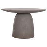 ΤΡΑΠΕΖΙ ΤΡΑΠΕΖΑΡΙΑΣ ΣΤΡΟΓΓΥΛΟ SEPPO HM18154.03 FIBER CEMENT ΣΕ ΓΚΡΙ--Φ119,5x75,5Υεκ.