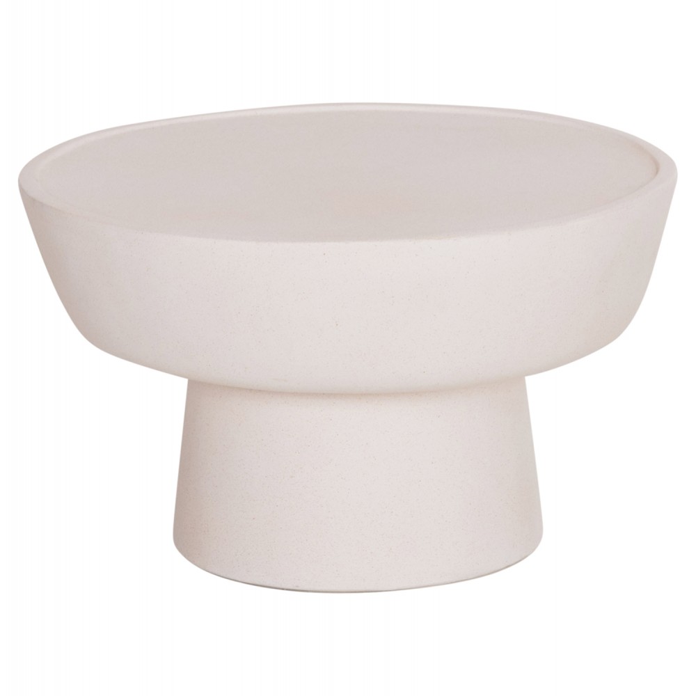 ΤΡΑΠΕΖΙ ΣΑΛΟΝΙΟΥ PIRSON HM18155.02 FIBER CEMENT ΣΕ ΛΕΥΚΟ--Φ60x36Υεκ.