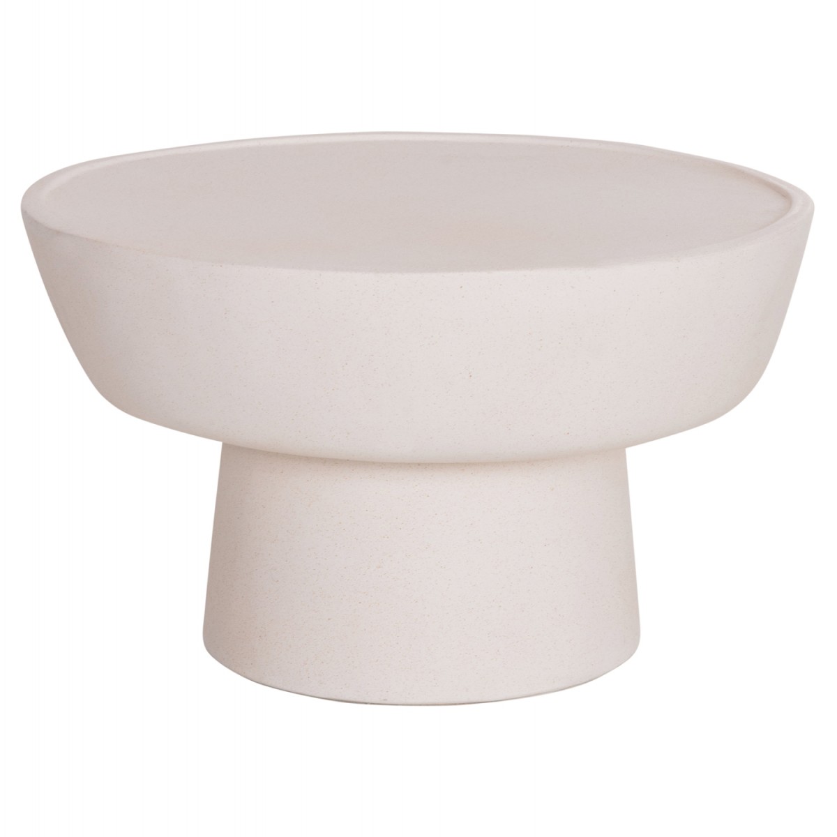 ΤΡΑΠΕΖΙ ΣΑΛΟΝΙΟΥ PIRSON HM18155.02 FIBER CEMENT ΣΕ ΛΕΥΚΟ--Φ60x36Υεκ.