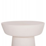 ΤΡΑΠΕΖΙ ΣΑΛΟΝΙΟΥ PIRSON HM18155.02 FIBER CEMENT ΣΕ ΛΕΥΚΟ--Φ60x36Υεκ.