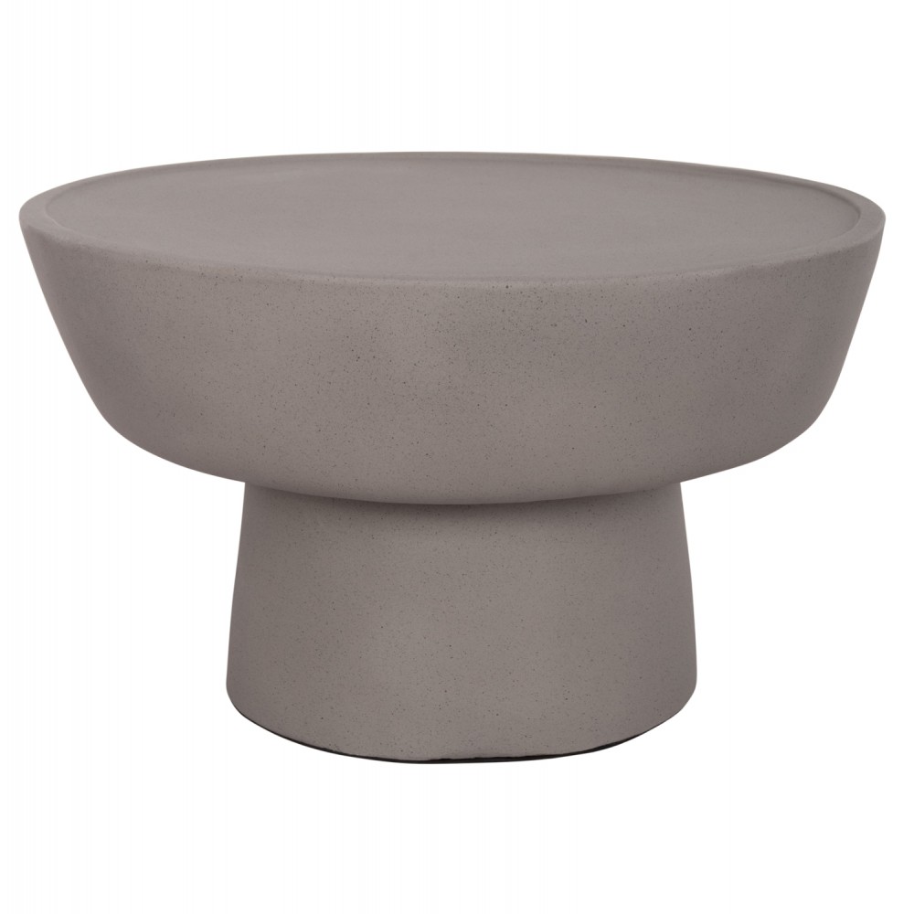 ΤΡΑΠΕΖΙ ΣΑΛΟΝΙΟΥ PIRSON HM18155.03 FIBER CEMENT ΣΕ ΓΚΡΙ--Φ60x36Υεκ.